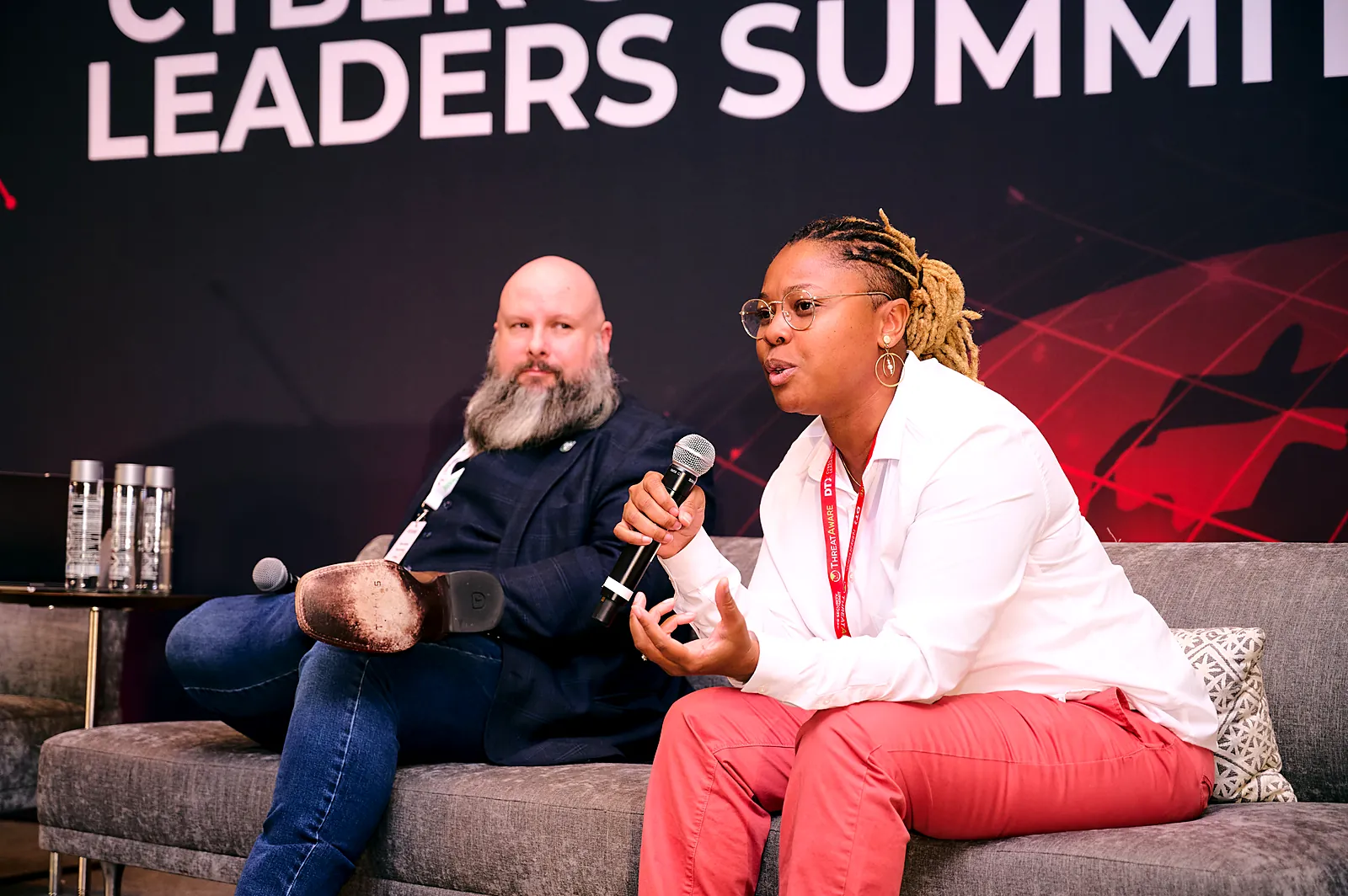 Chamon Gayton in conversation at the Cyber Security Leaders Summit